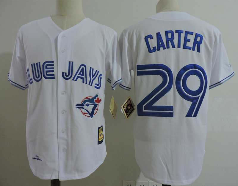 Toronto Blue Jays #29 Joe Carter White 1993 Cooperstown Collection Jersey Dzhi